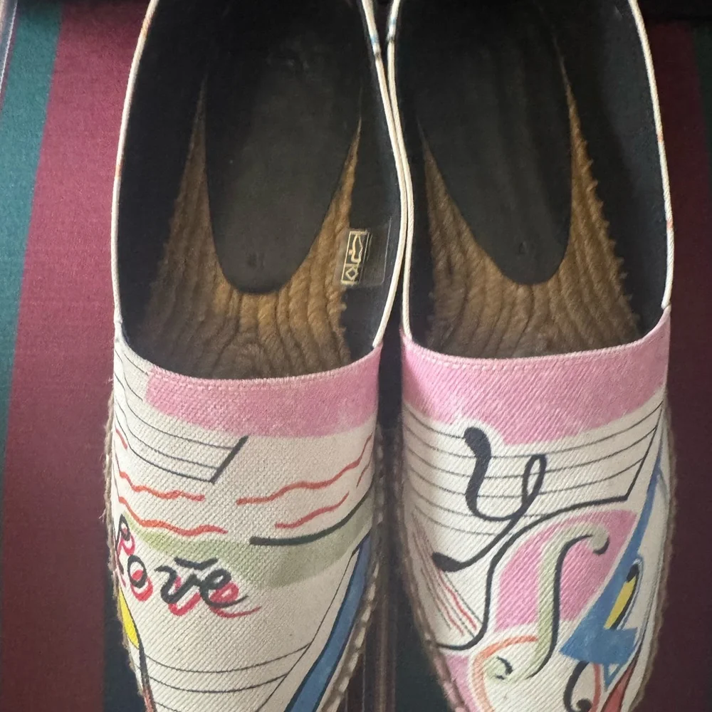 Yves Saint Laurent Perseo Canvas Espadrilles European Sz 41, US 10.5 or 10. New - Picture 5 of 16